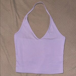 Lavender Halter Crop Top